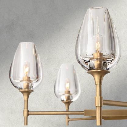 TULIP ROUND CHANDELIER 27", 42", 54" - GILDLAMPS