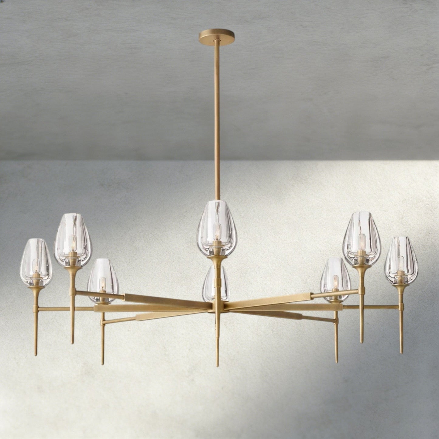 TULIP ROUND CHANDELIER 27", 42", 54" - GILDLAMPS