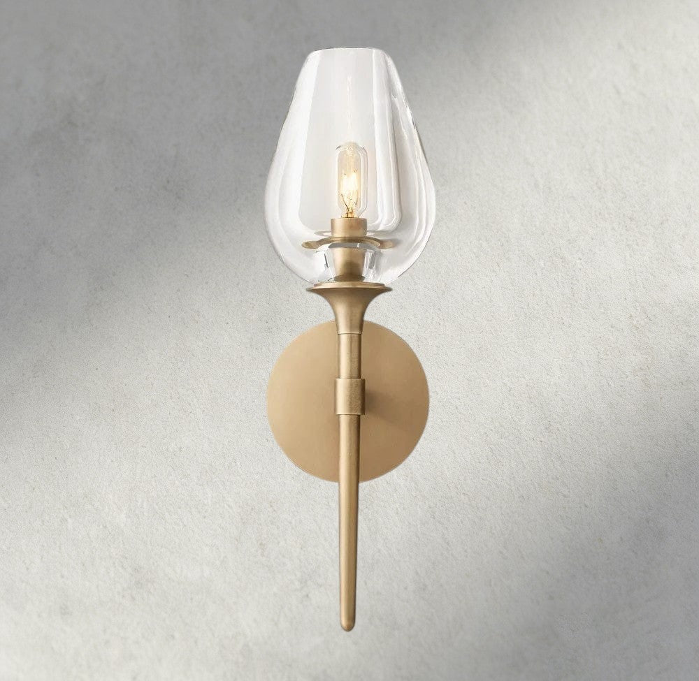 TULIP SINGLE SCONCE - GILDLAMPS