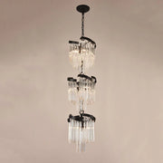 Twin Palms Foyer Pendant Crystal Chandelier - GILDLAMPS
