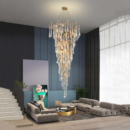 Vantia Branch Crystal Chandelier - GILDLAMPS