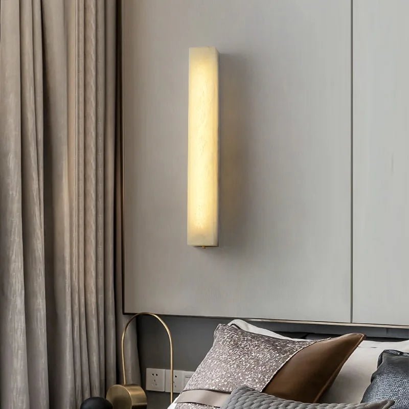 Vectis Alabaster Wall Sconce - GILDLAMPS