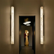 Venus Modern Linear Alabaster Wall Sconce 3"4.7" - GILDLAMPS