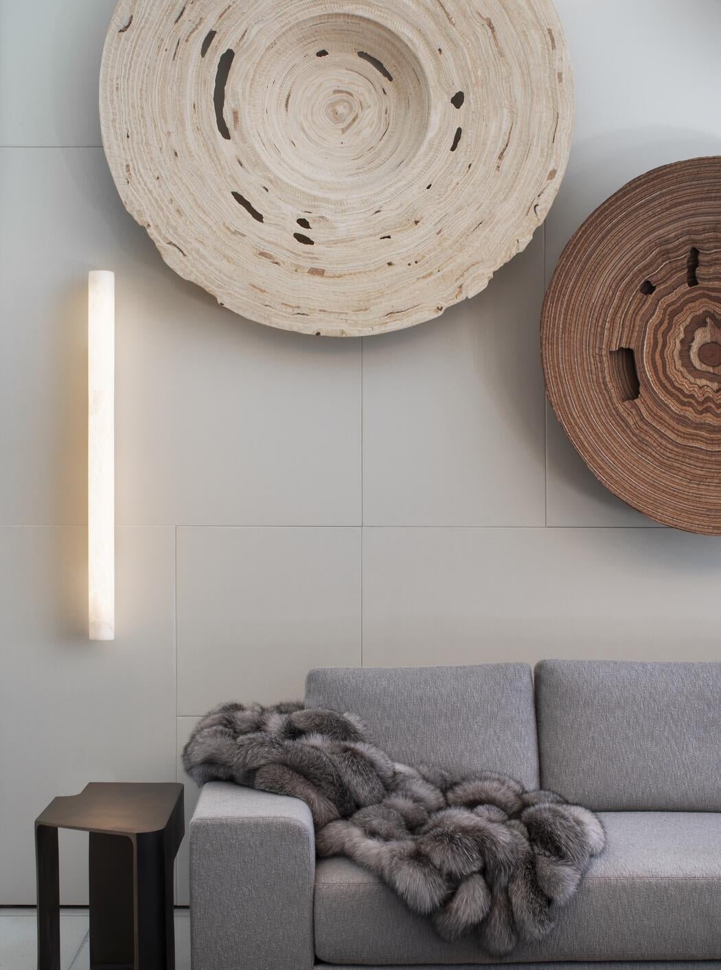 Venus Modern Linear Alabaster Wall Sconce 3"4.7" - GILDLAMPS