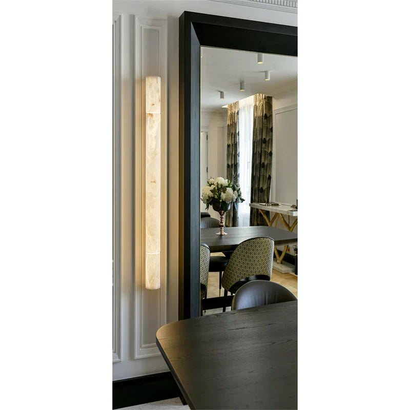 Venus Modern Linear Alabaster Wall Sconce 3"4.7" - GILDLAMPS