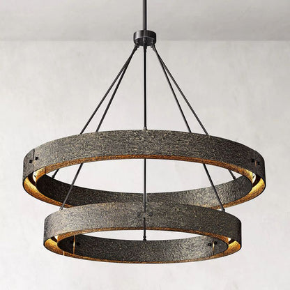 Vilary 2 - tier Round Chandelier 60" - GILDLAMPS