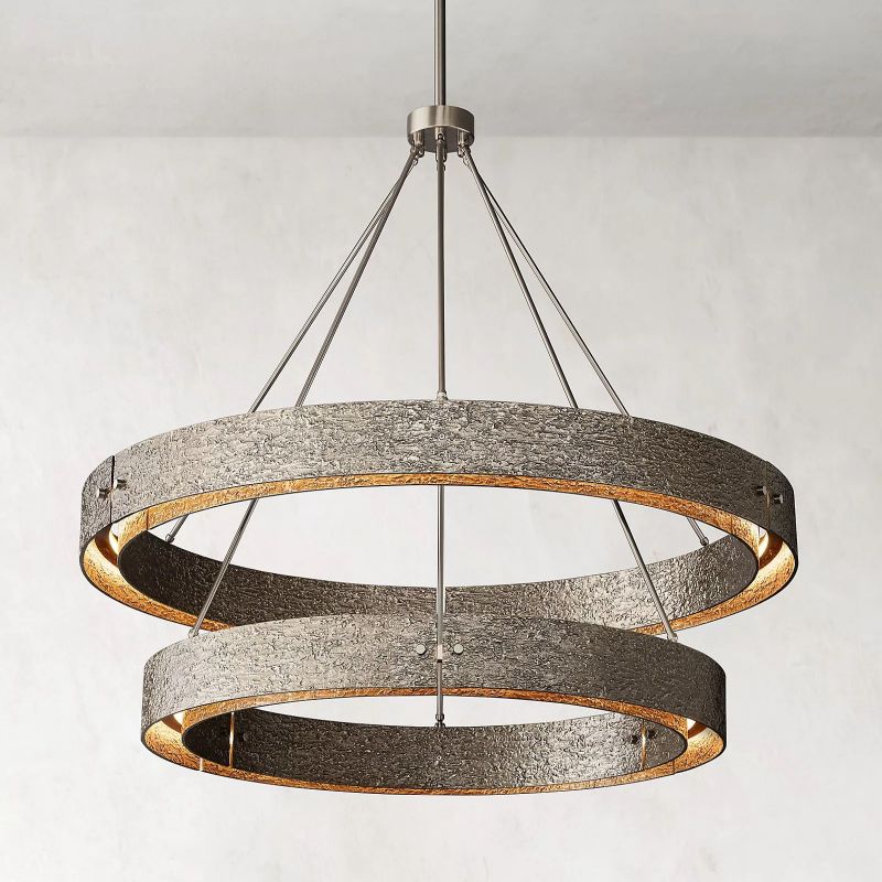 Vilary 2 - tier Round Chandelier 60" - GILDLAMPS