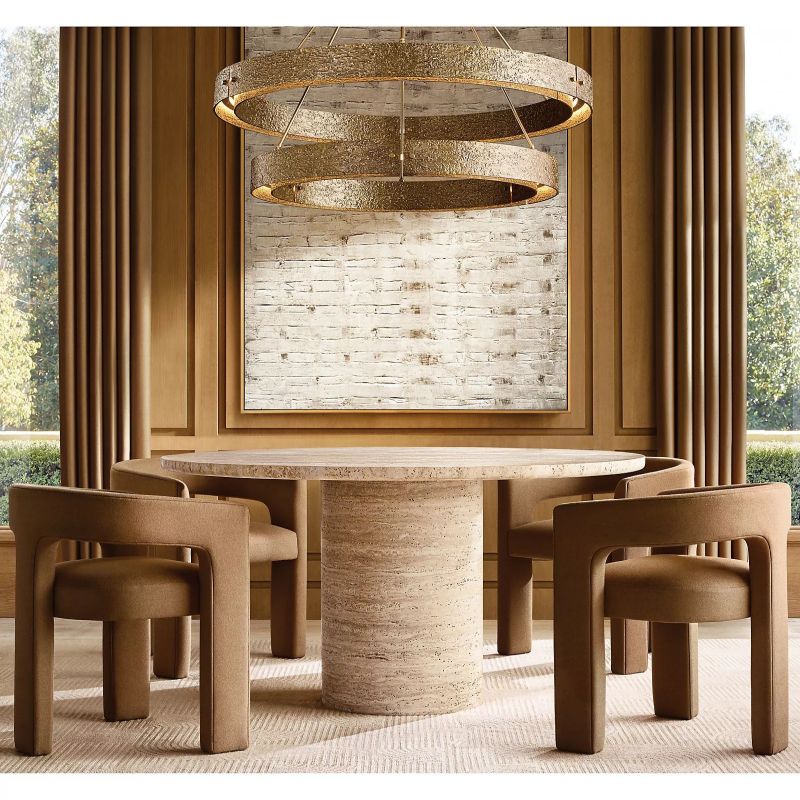 Vilary 2 - tier Round Chandelier 60" - GILDLAMPS