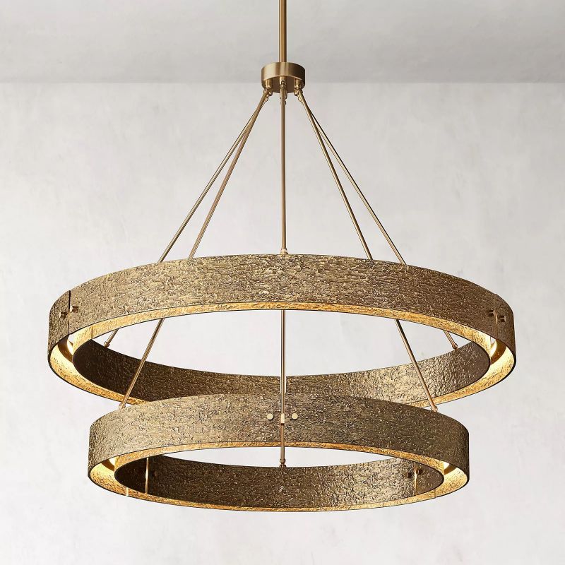 Vilary 2 - tier Round Chandelier 60" - GILDLAMPS