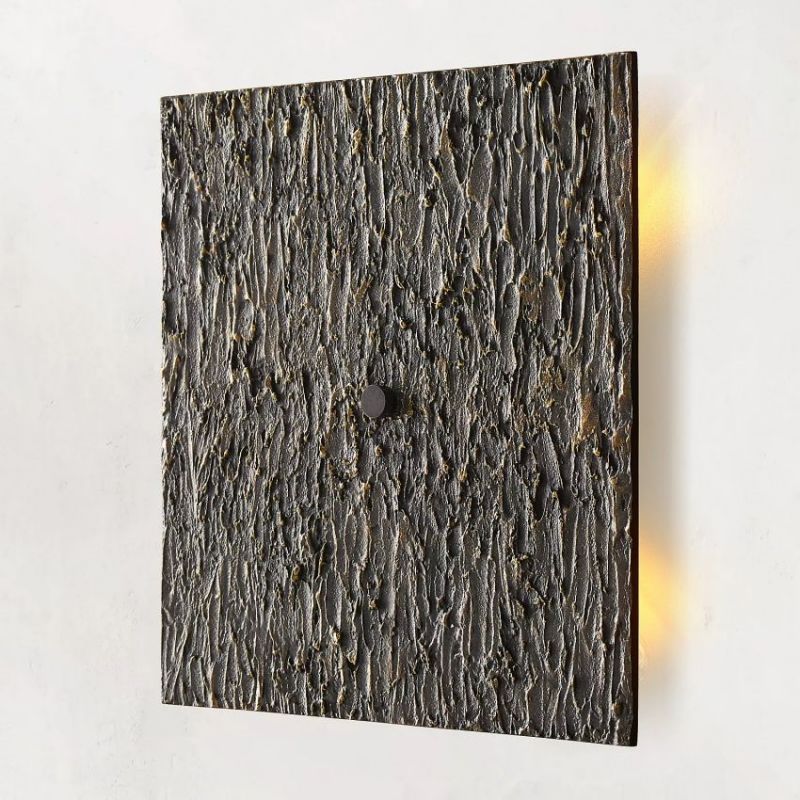 Vilary Square Sconce Solid Brass Wall Light Fixture - GILDLAMPS
