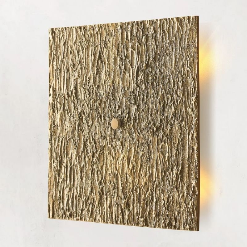 Vilary Square Sconce Solid Brass Wall Light Fixture - GILDLAMPS