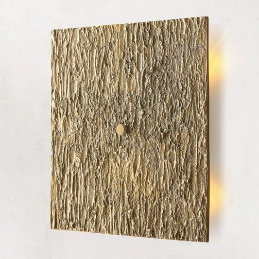 Vilary Square Sconce Solid Brass Wall Light Fixture - GILDLAMPS