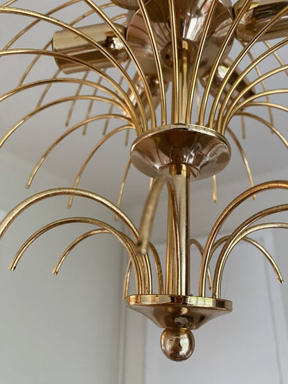 Vintage – Murano chandelier – Teardrop – 68 drops – Clear - GILDLAMPS