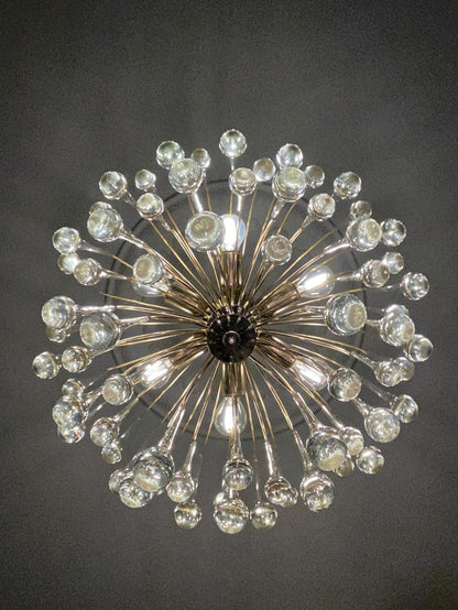Vintage – Murano chandelier – Teardrop – 68 drops – Clear - GILDLAMPS