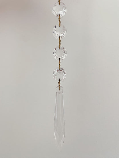 Vintage – Murano Teardrops Chandelier – 70s – Pink prisms - GILDLAMPS