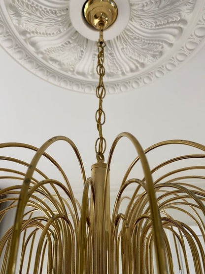 Vintage – Murano Teardrops Chandelier – 70s – Pink prisms - GILDLAMPS
