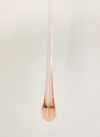 Vintage – Murano Teardrops Chandelier – 70s – Pink prisms - GILDLAMPS