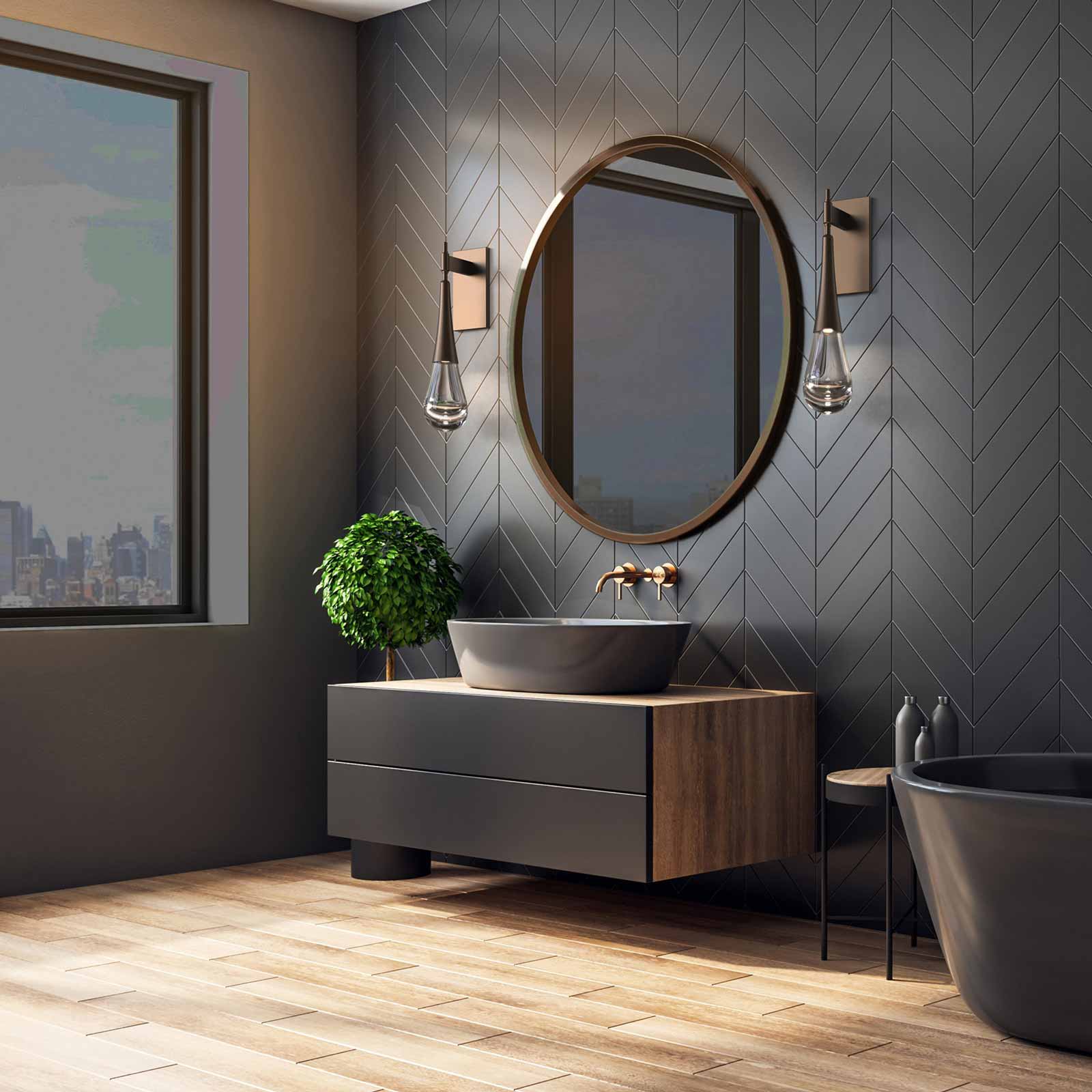 Water Drop LED Wall Sconce - GILDLAMPS